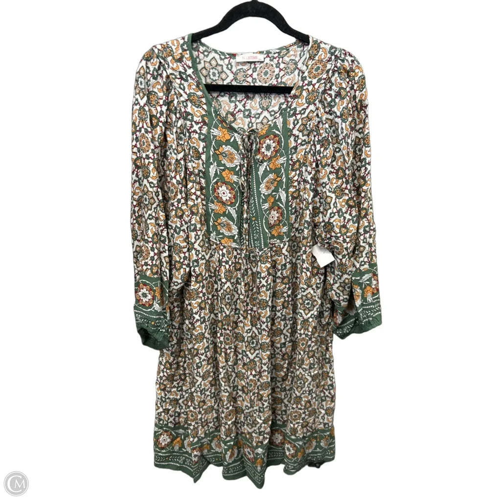 Dress Casual Midi By Clothes Mentor In Green, Size: 2x