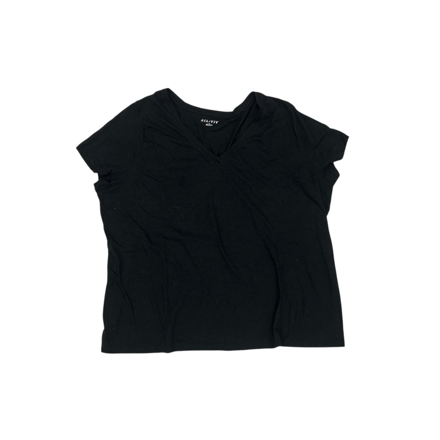 Top Ss By Ava & Viv In Black, Size:4X