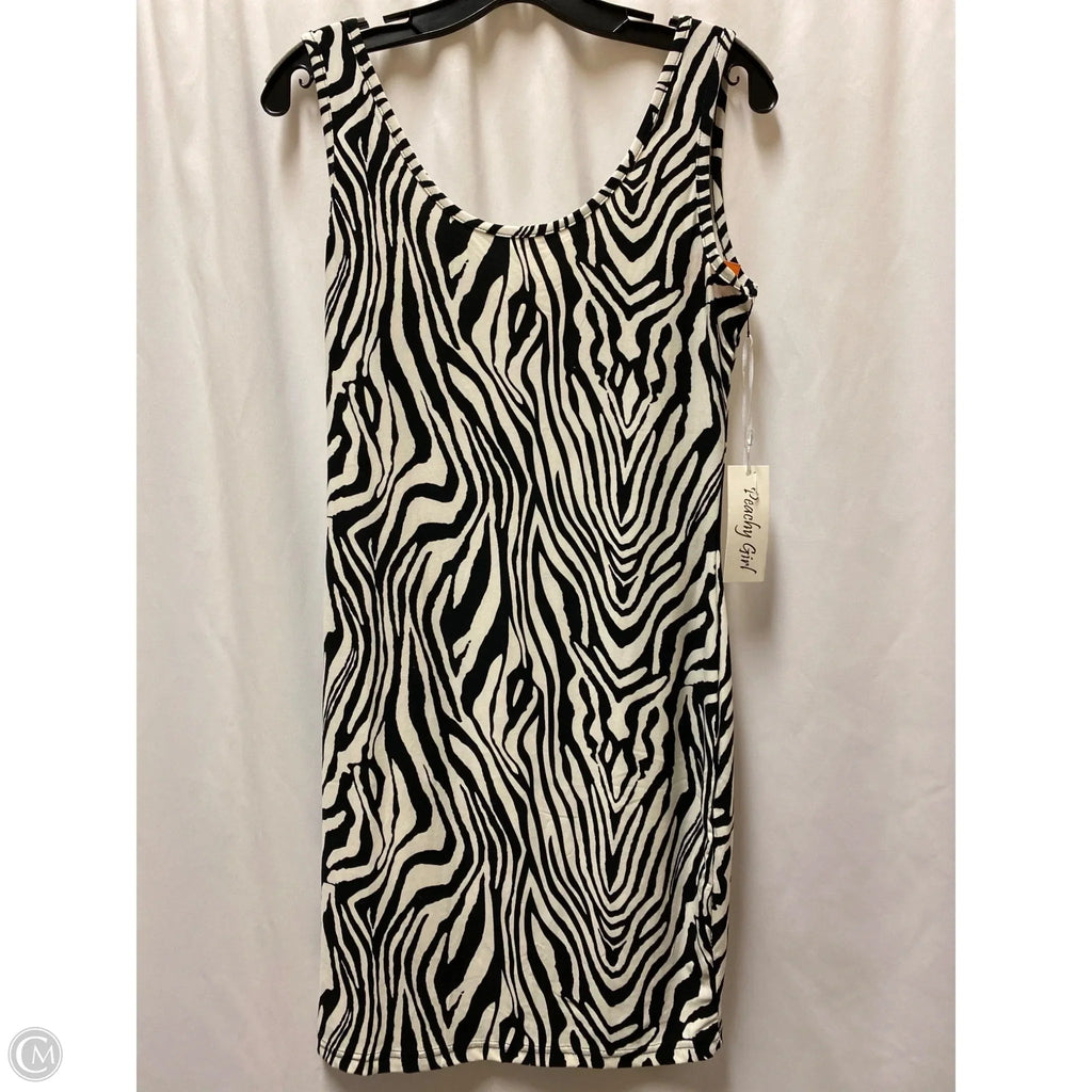 Dress Casual Midi By Clothes Mentor In Animal Print, Size: L