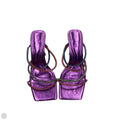Sandals Heels Kitten By Zara In Purple, Size: 6.5
