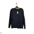 Top Long Sleeve By Tommy Hilfiger In Navy, Size: L