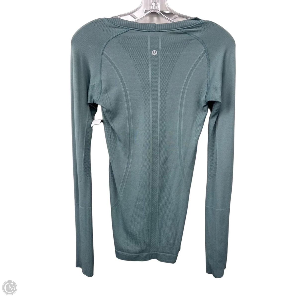 Athletic Top Long Sleeve Crewneck By Lululemon In Green, Size: 2