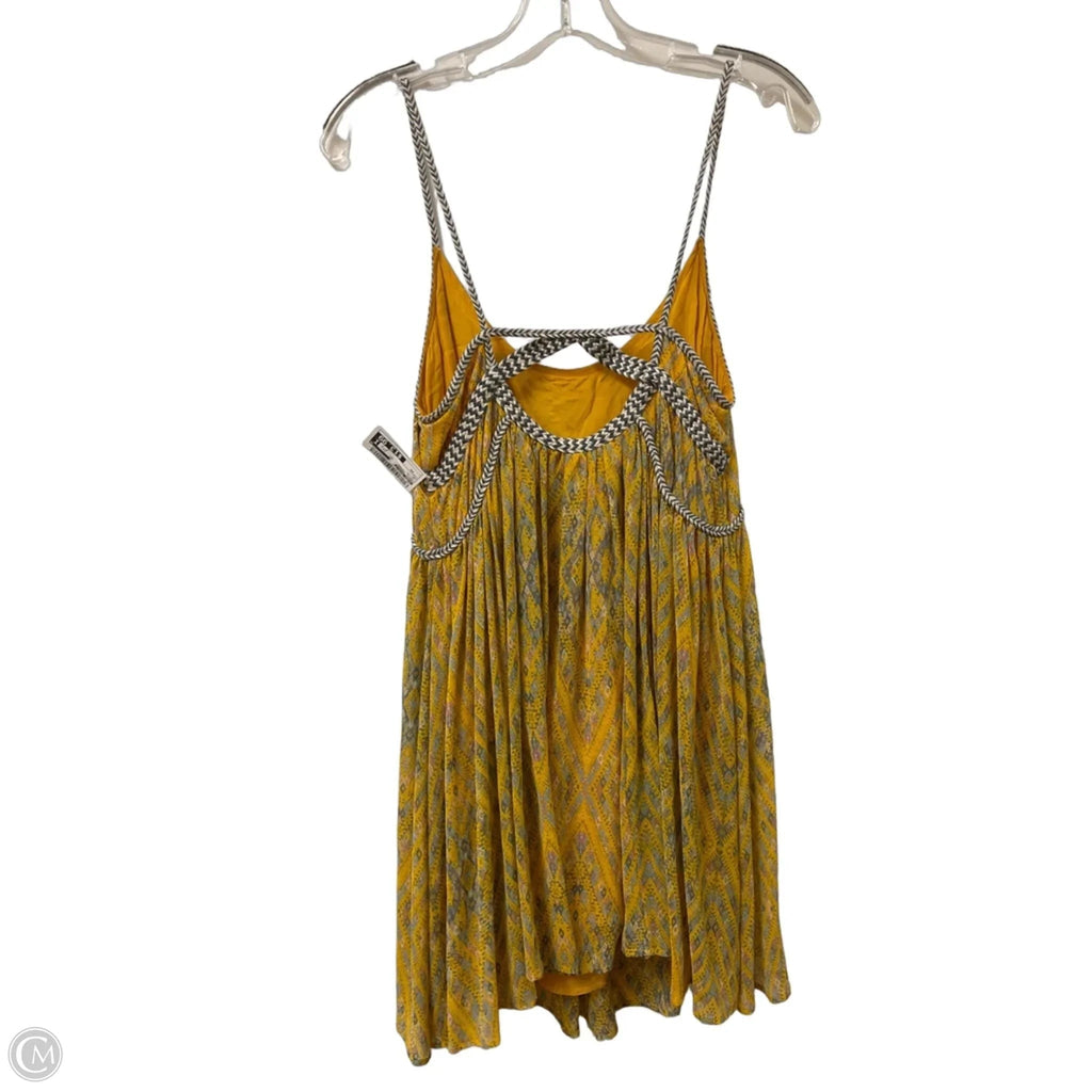 Dress Casual Short By Free People In Yellow, Size: Xs
