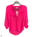 Blouse Long Sleeve By Candies In Pink, Size: M
