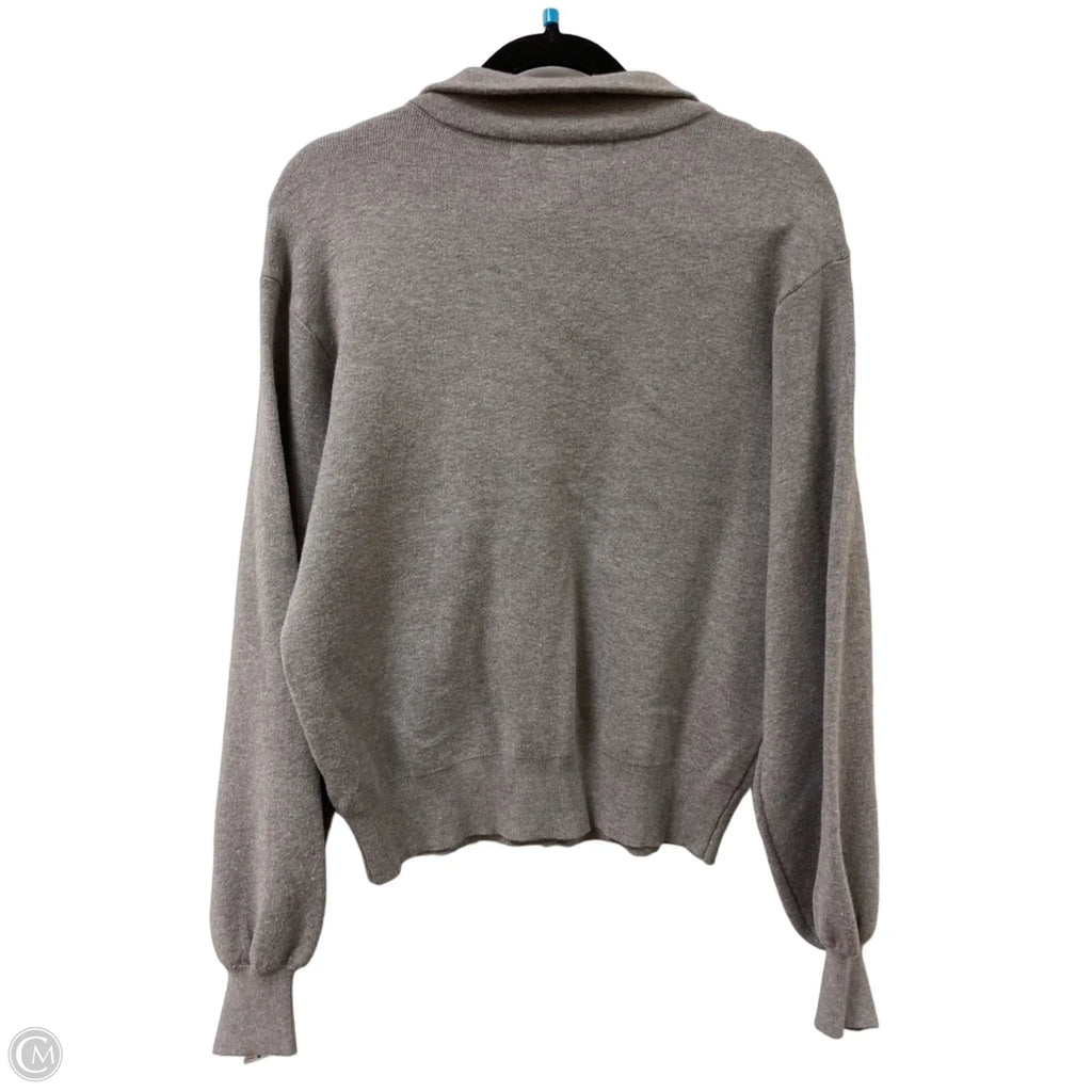 Sweater By Clothes Mentor In Grey, Size: L