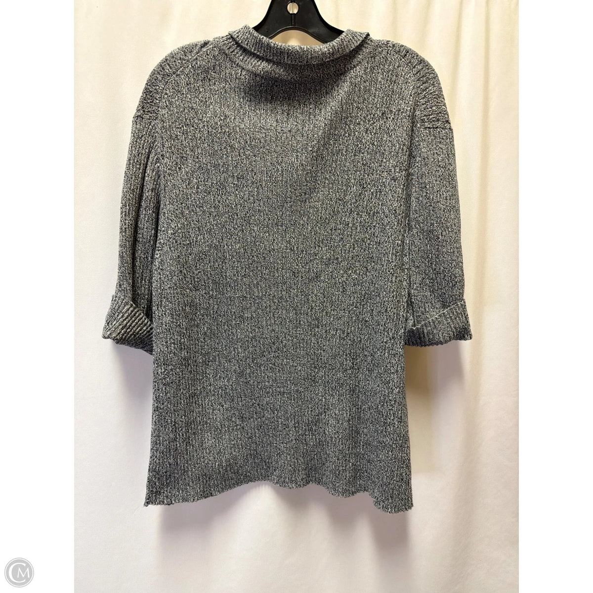 Sweater By Kim Rogers In Black & Grey, Size: 2x