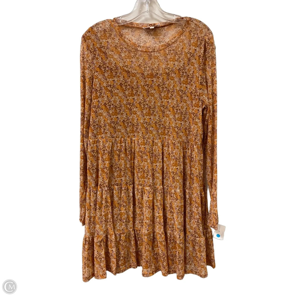 Dress Casual Short By Clothes Mentor In Yellow, Size: L