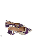 Shoes Heels Block By Clothes Mentor In Cream & Purple, Size: 10.5