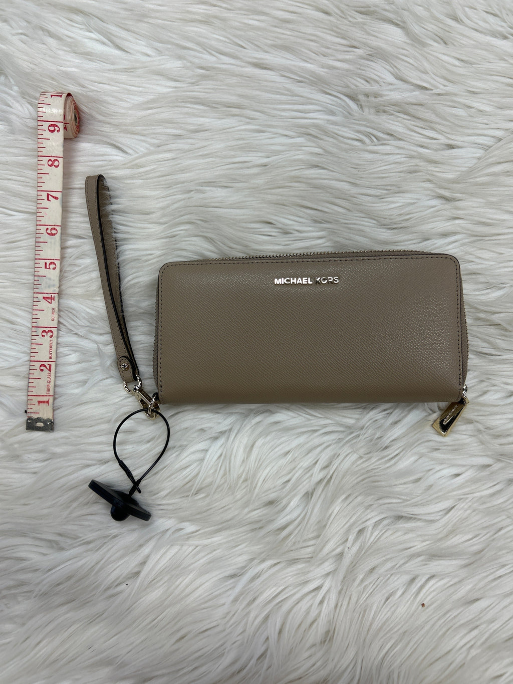 Wallet By Michael By Michael Kors In Taupe, Size:Large