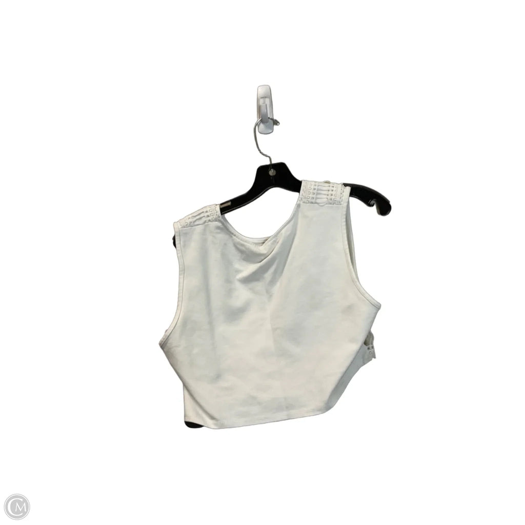 Top Sleeveless Basic By Charlotte Russe In White, Size: L