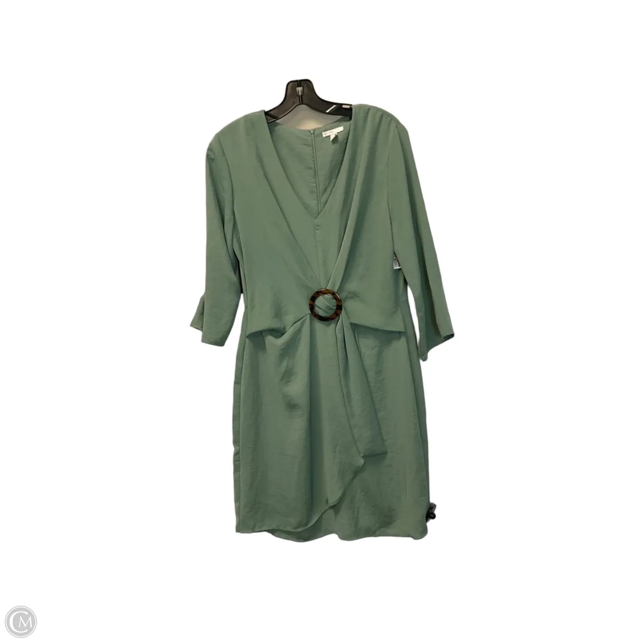 Dress Casual Midi By Cato In Green, Size: M