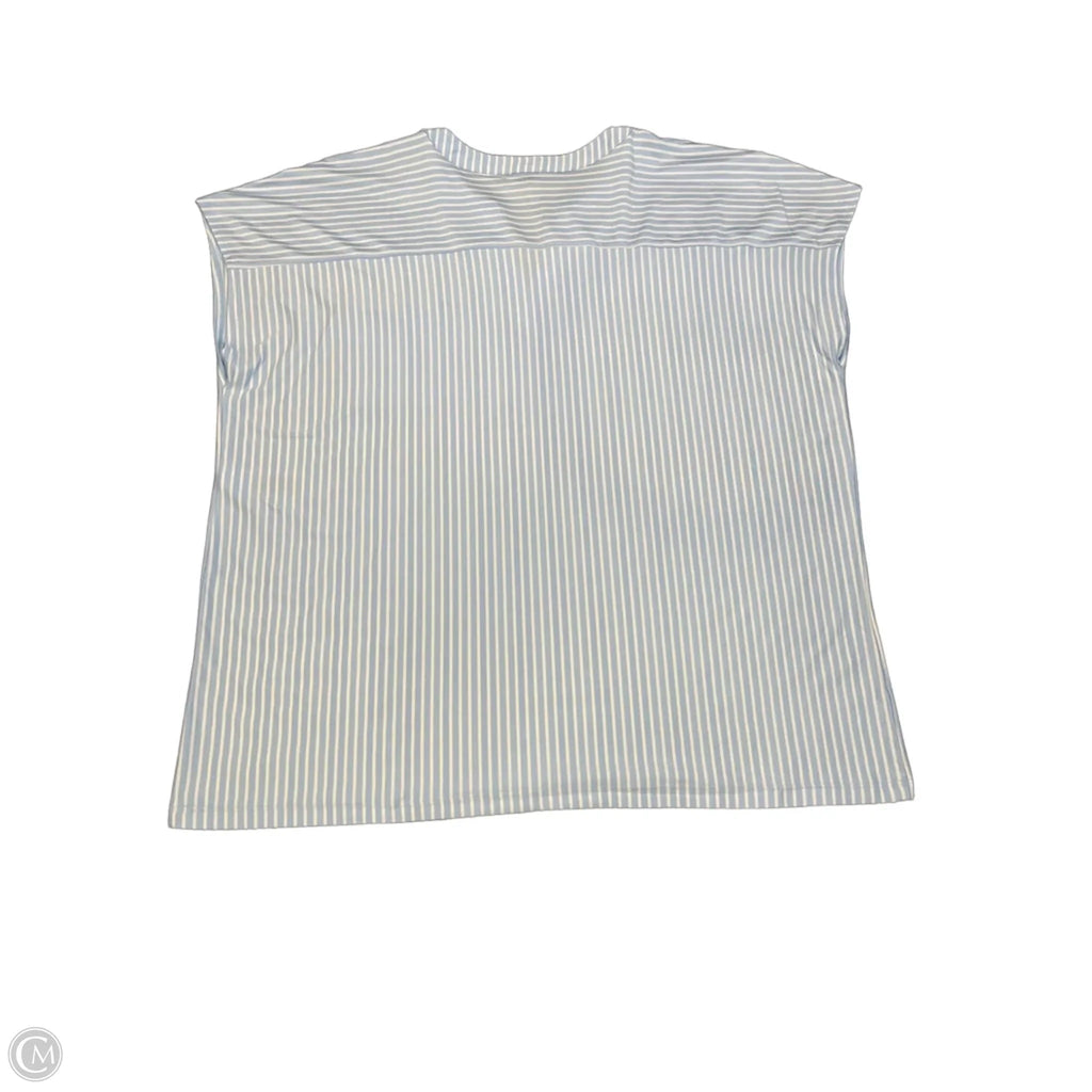 Blouse Sleeveless By Jones New York In Blue, Size: Xl