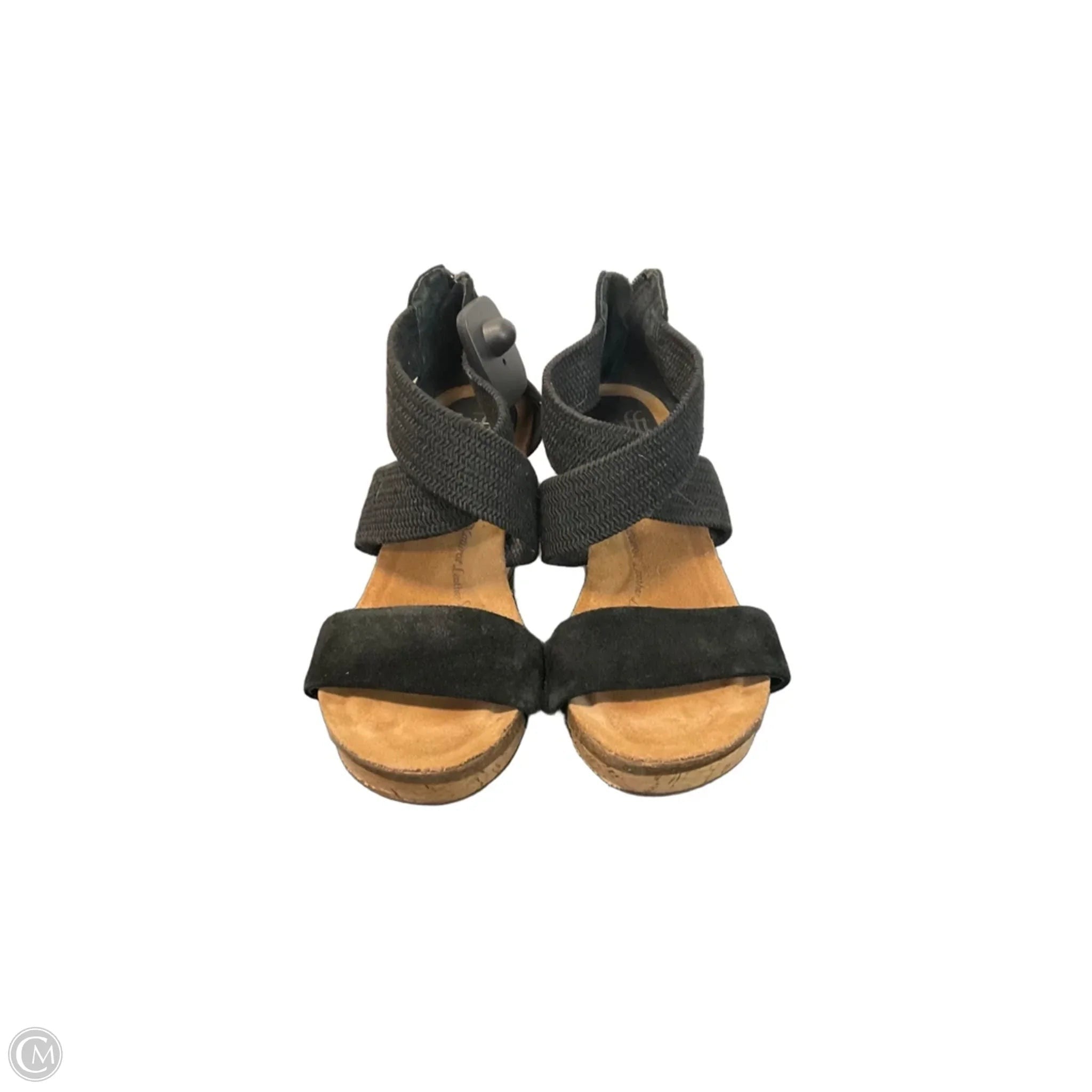Sandals Heels Wedge By Sofft In Black, Size: 7