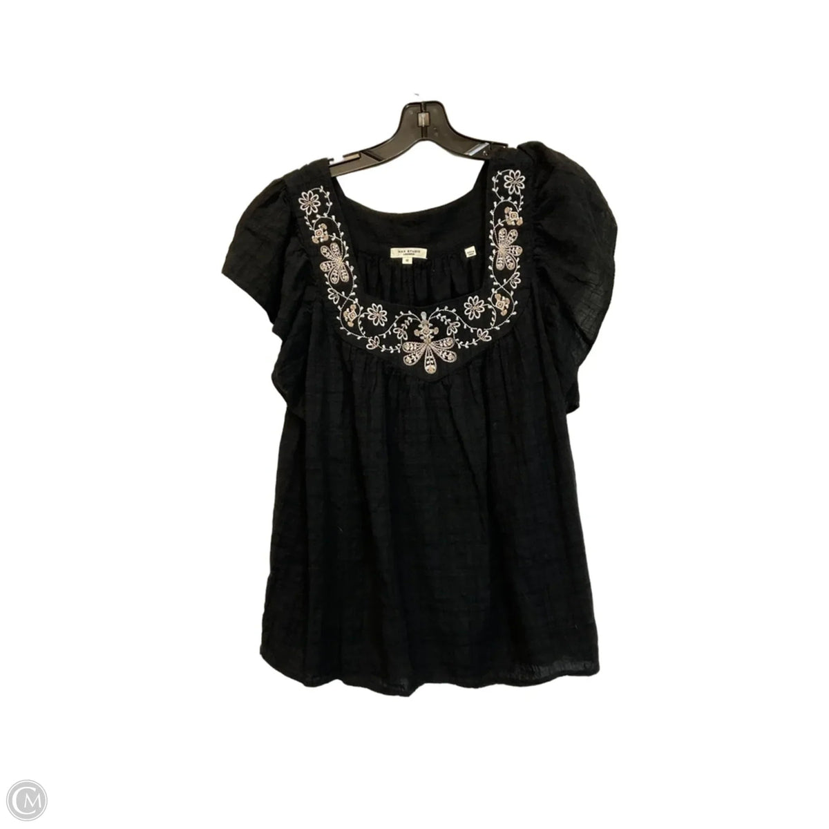 Top Sleeveless By Max Studio In Black, Size: 1x