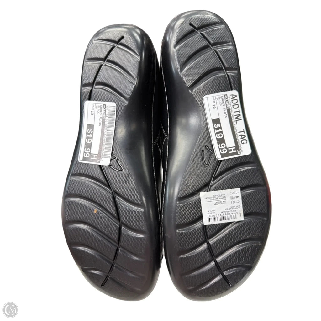 Shoes Flats By Clarks In Black, Size: 10