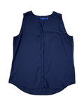 Blouse Sleeveless By Apt 9 In Blue, Size:L