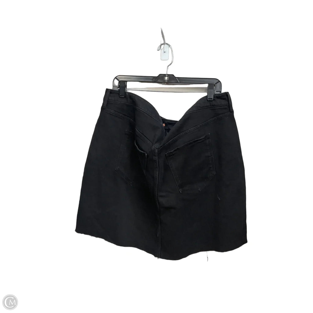Skirt Mini & Short By Old Navy In Black Denim, Size: 22