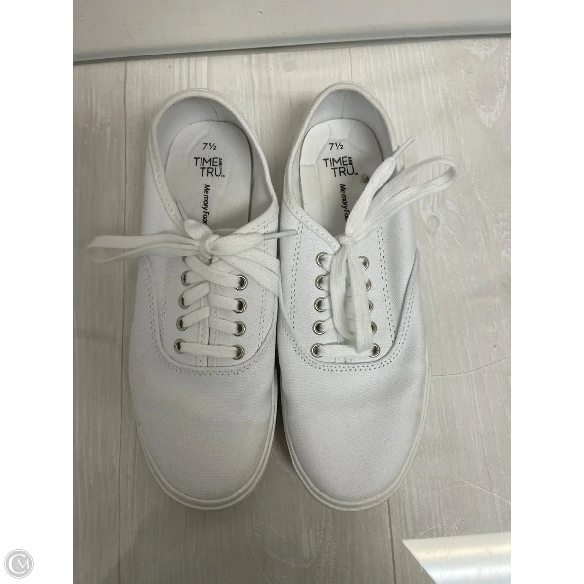 Shoes Sneakers By Time And Tru In White, Size: 7.5