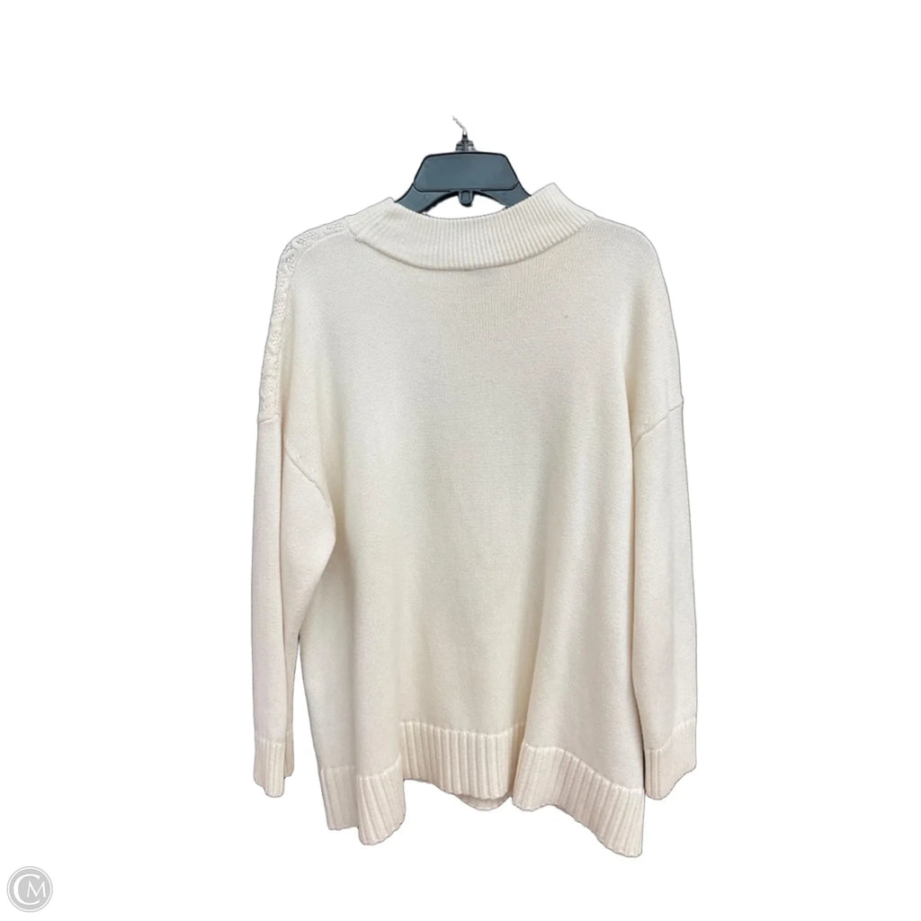 Sweater By Talbots In Cream, Size: 2x
