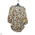 Top 3/4 Sleeve By Hope Springs In Cream, Size: Xl