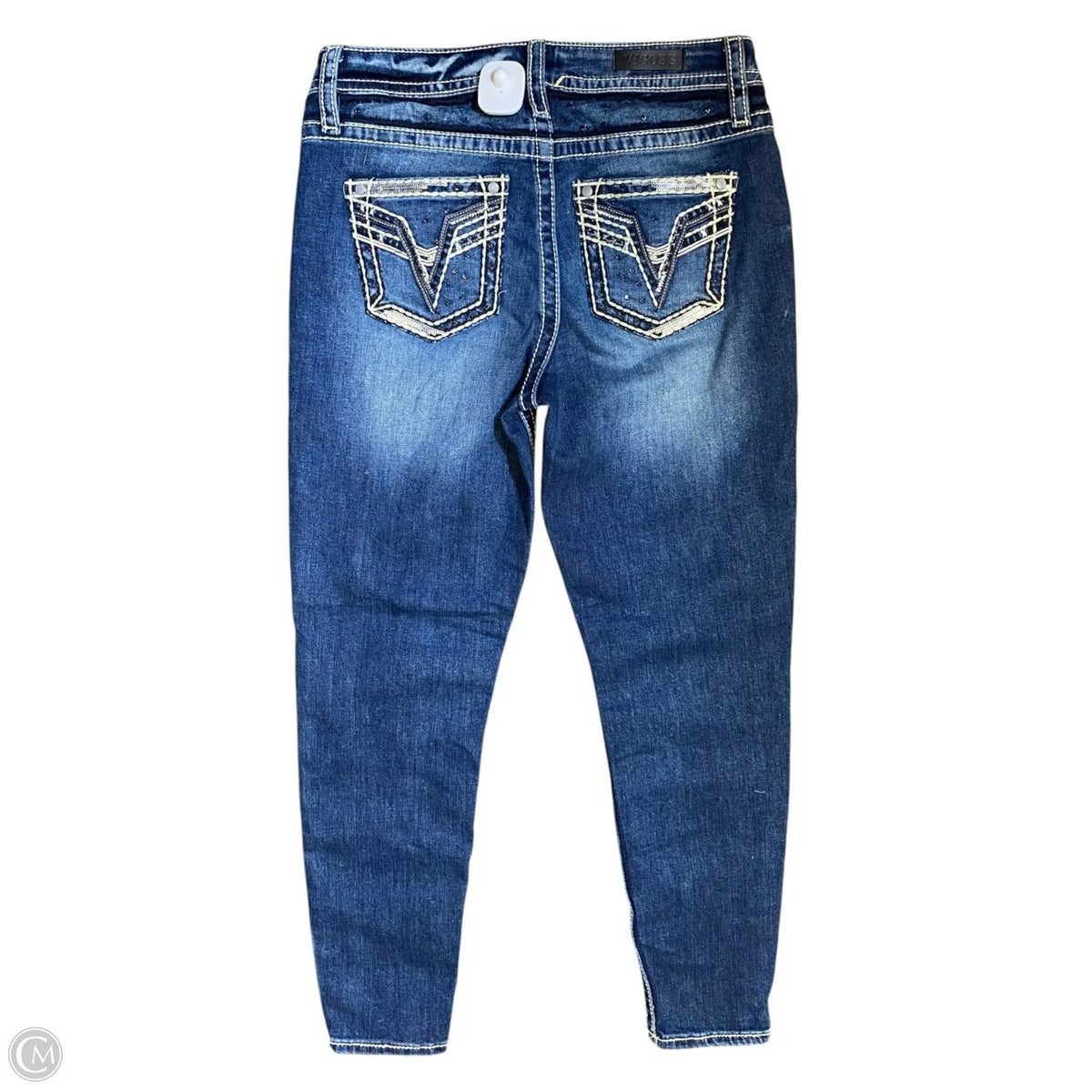 Jeans Skinny By Vigoss In Blue Denim, Size: 6