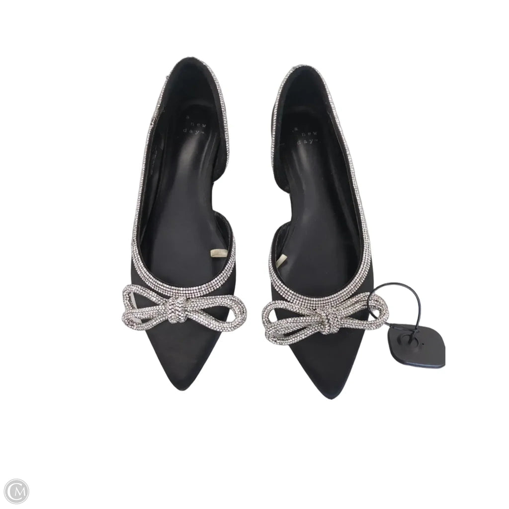 Shoes Flats By A New Day In Black, Size: 8