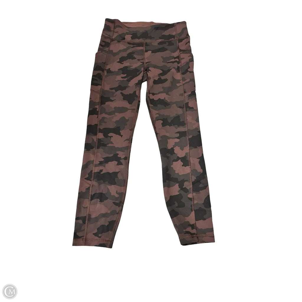 Athletic Leggings By Lululemon In Brown, Size: 8