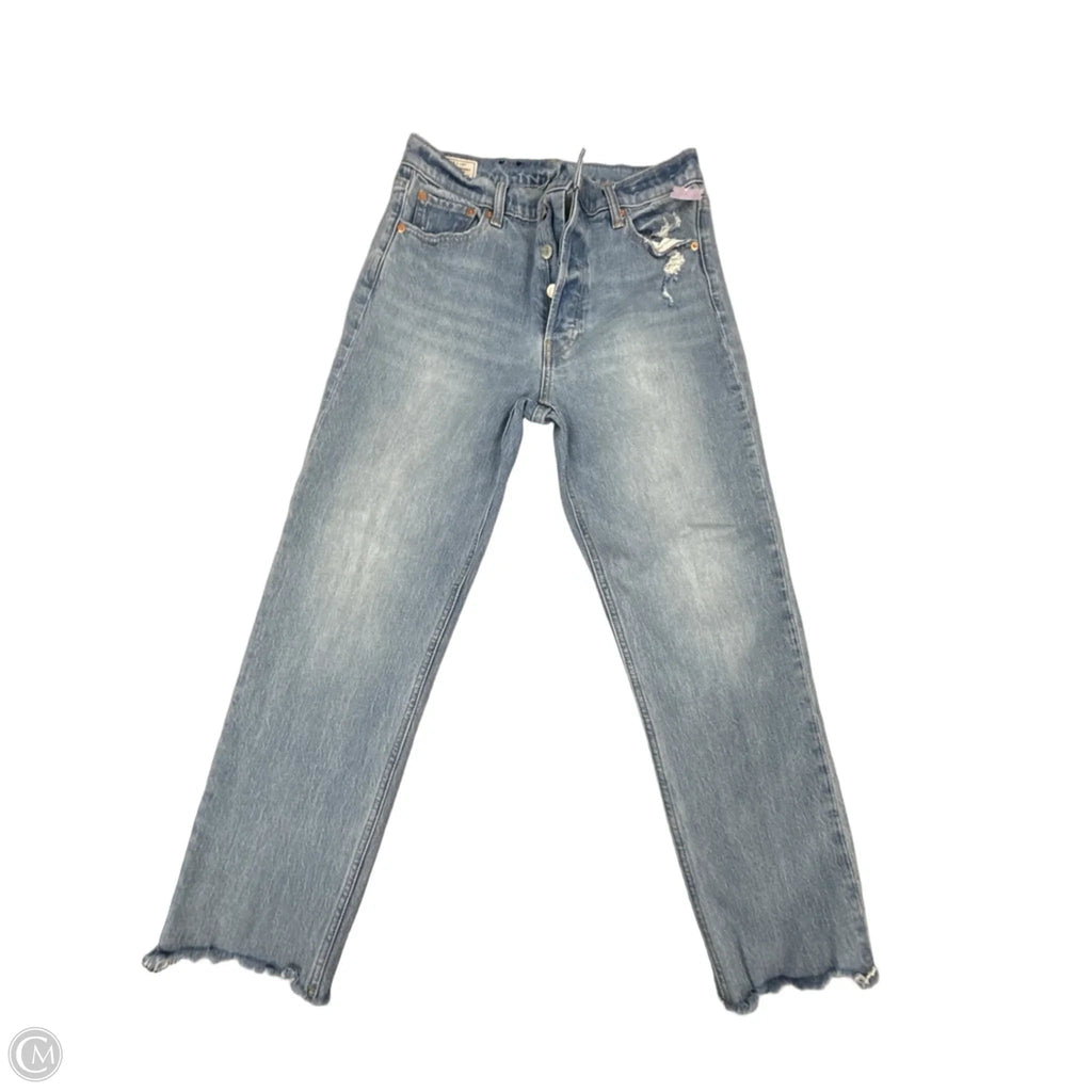 Jeans Straight By Gap In Blue Denim, Size: 10