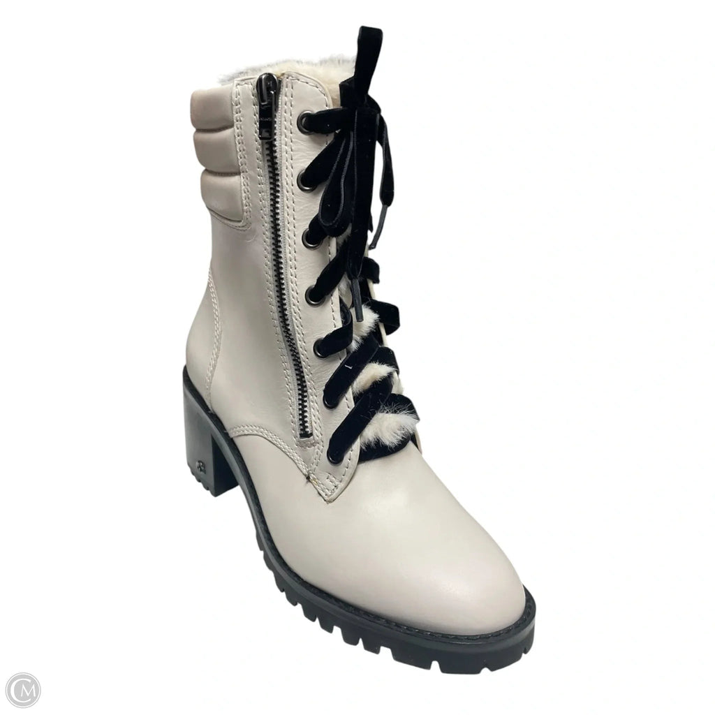 Boots Designer By Coach In Ivory, Size: 7