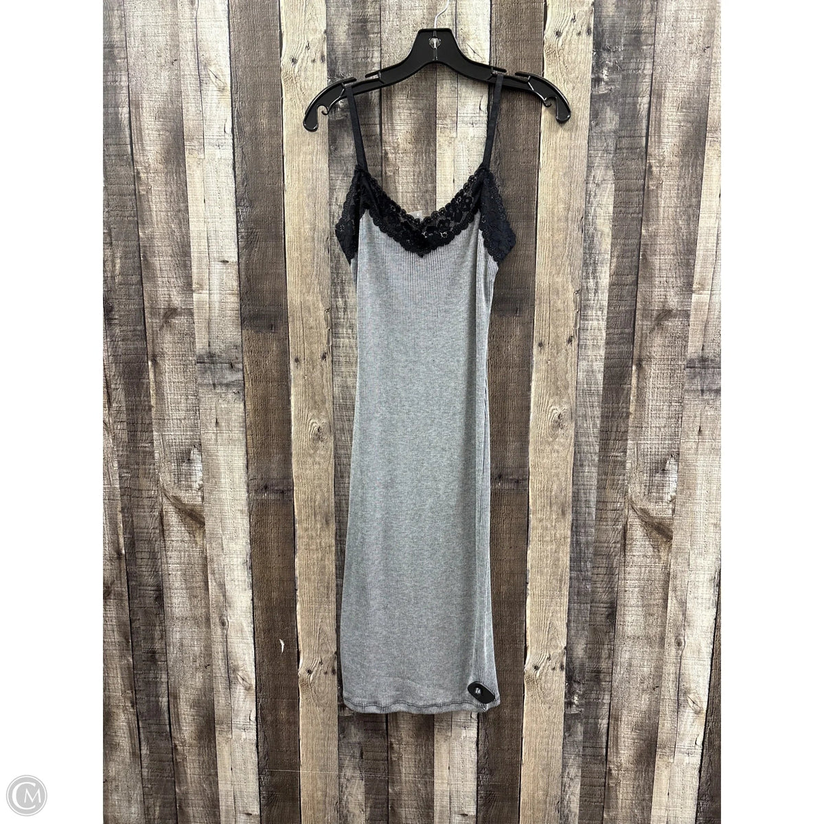 Dress Casual Midi By Cme In Grey, Size: M