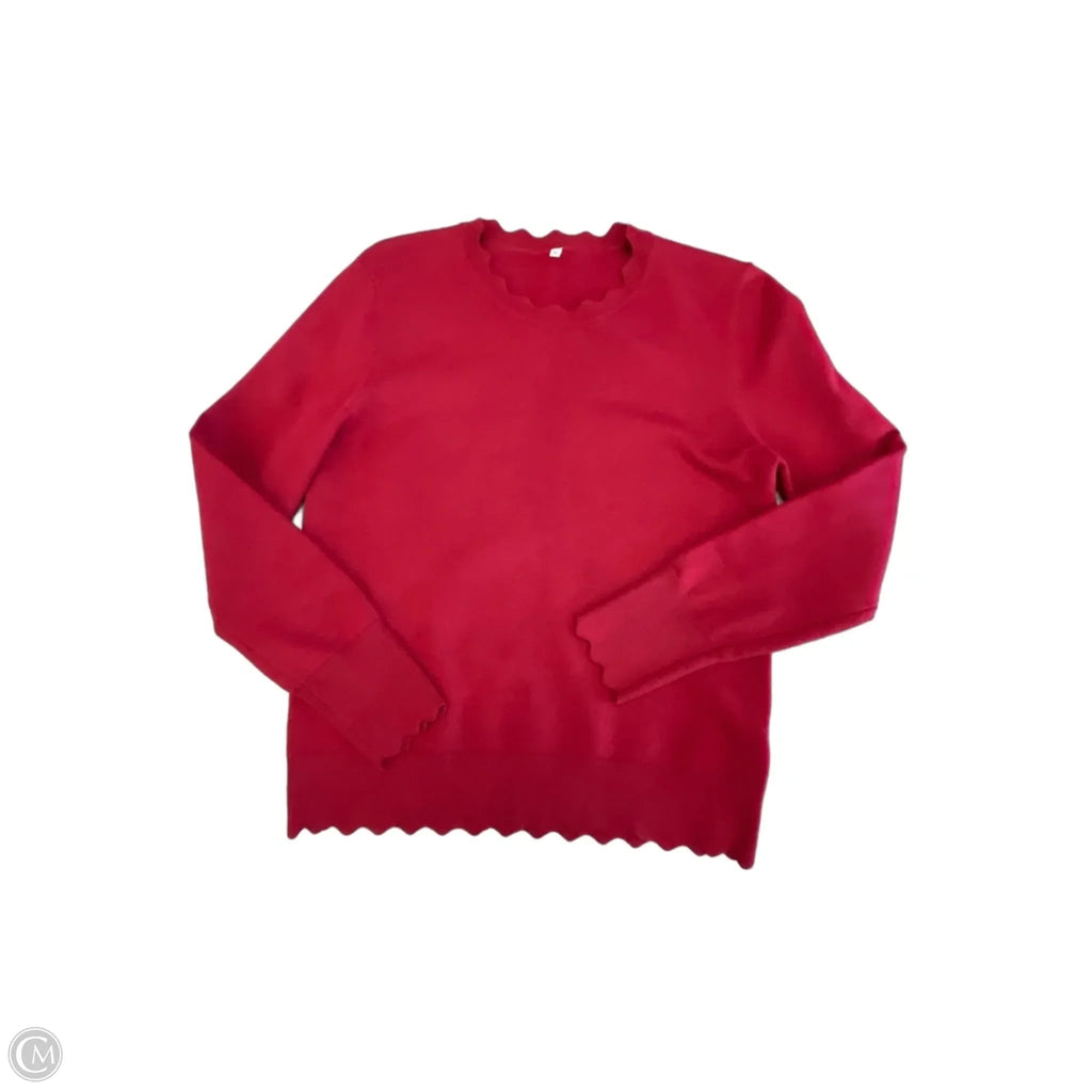 Sweater By Clothes Mentor In Red, Size: M