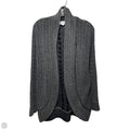 Sweater Cardigan By Pink Rose In Grey, Size: M