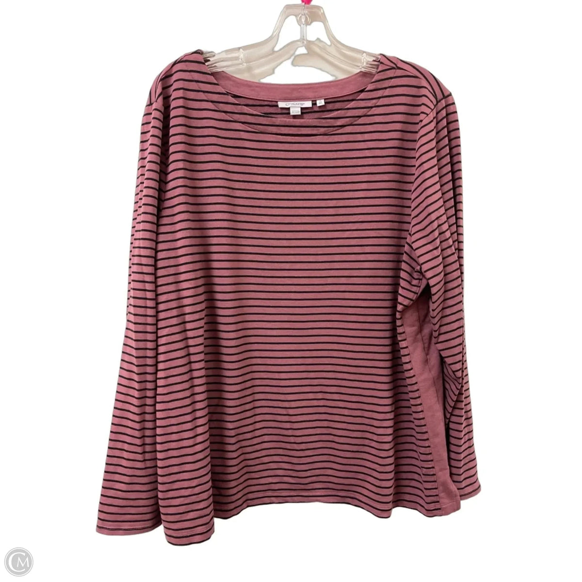 Top Long Sleeve By Chicos In Purple, Size: 1x
