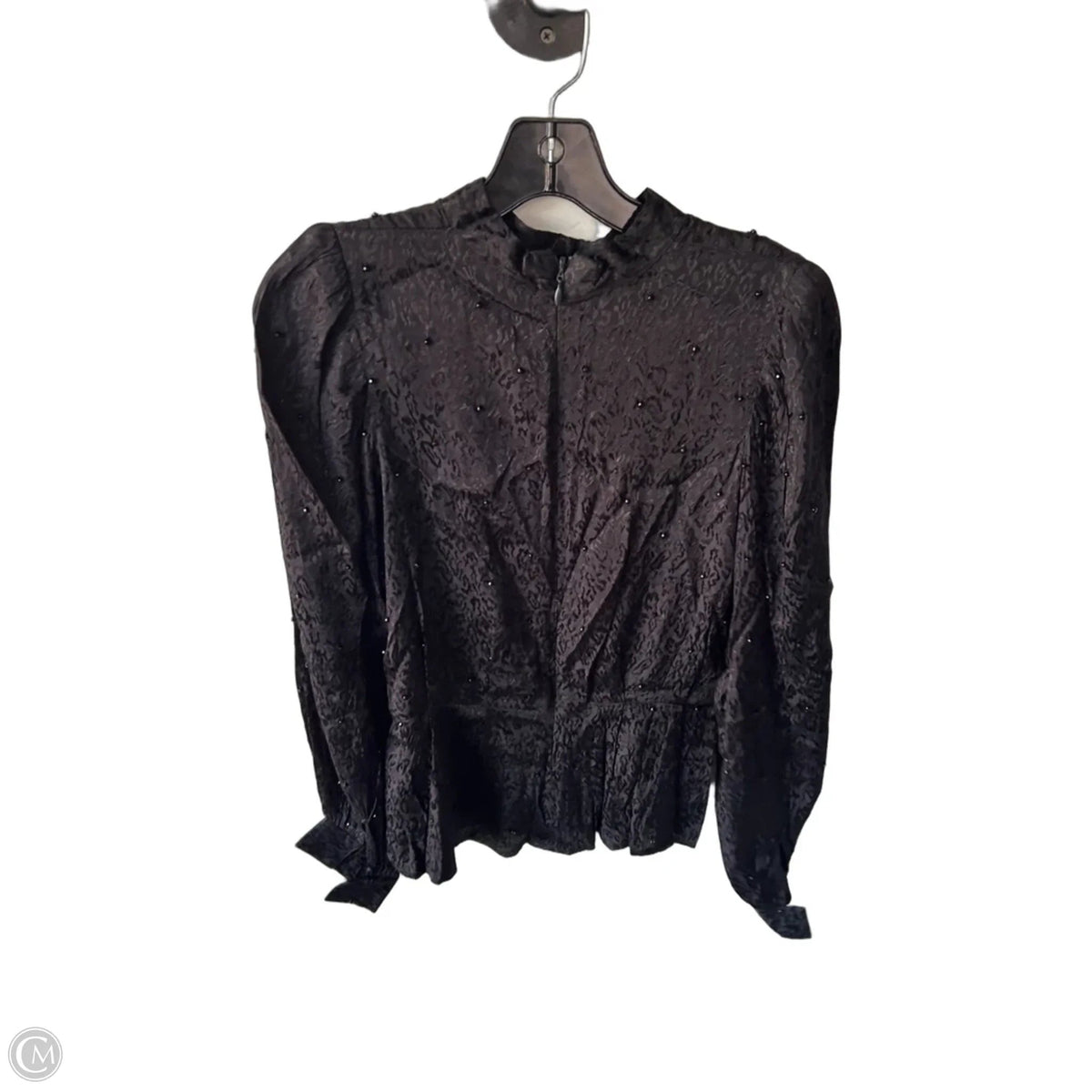 Top Long Sleeve By Top Shop In Black, Size: M