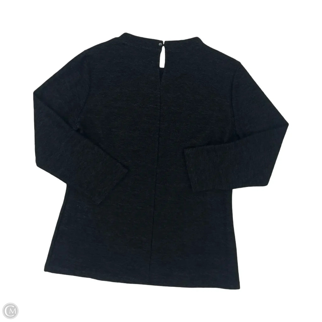 Top Long Sleeve By Ann Taylor In Black, Size: L