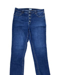 Jeans Straight By West Bound In Blue Denim, Size:16