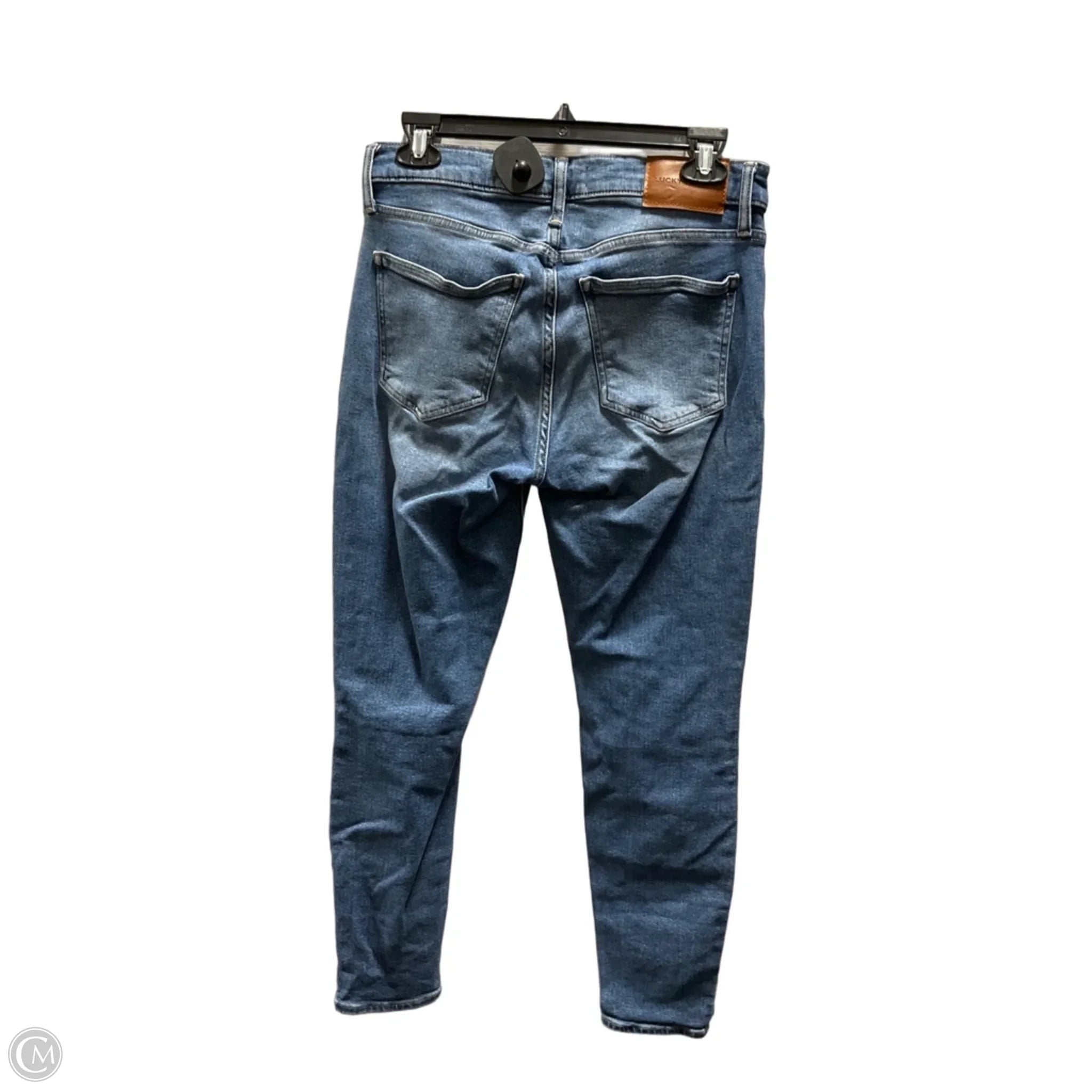 Jeans Skinny By Lucky Brand In Blue Denim, Size: 8