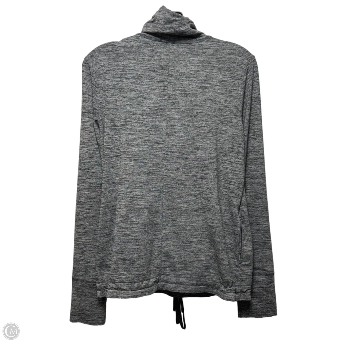 Athletic Top Long Sleeve Crew By Blano Noir In Black & White, Size: L