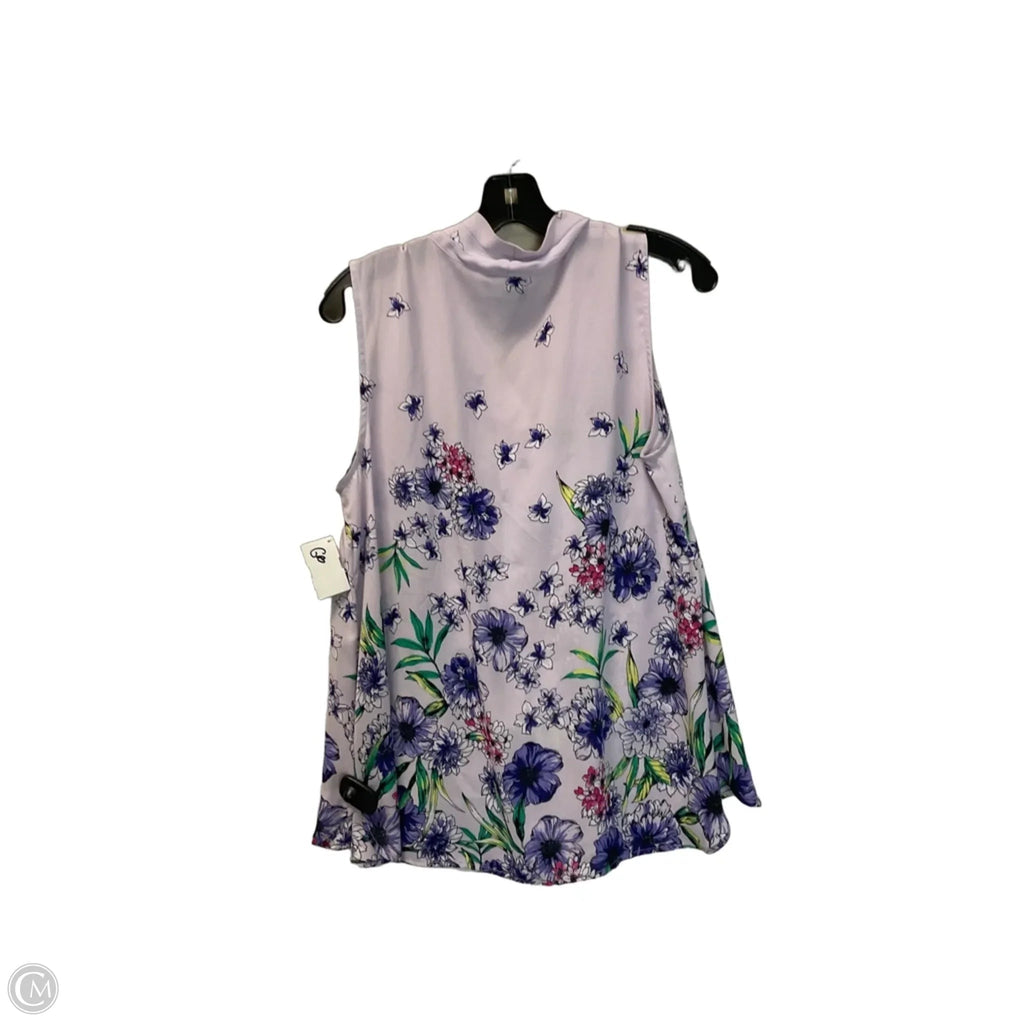 Top Sleeveless By Liz Claiborne In Purple, Size: M