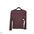 Top Long Sleeve By A New Day In Maroon, Size: M