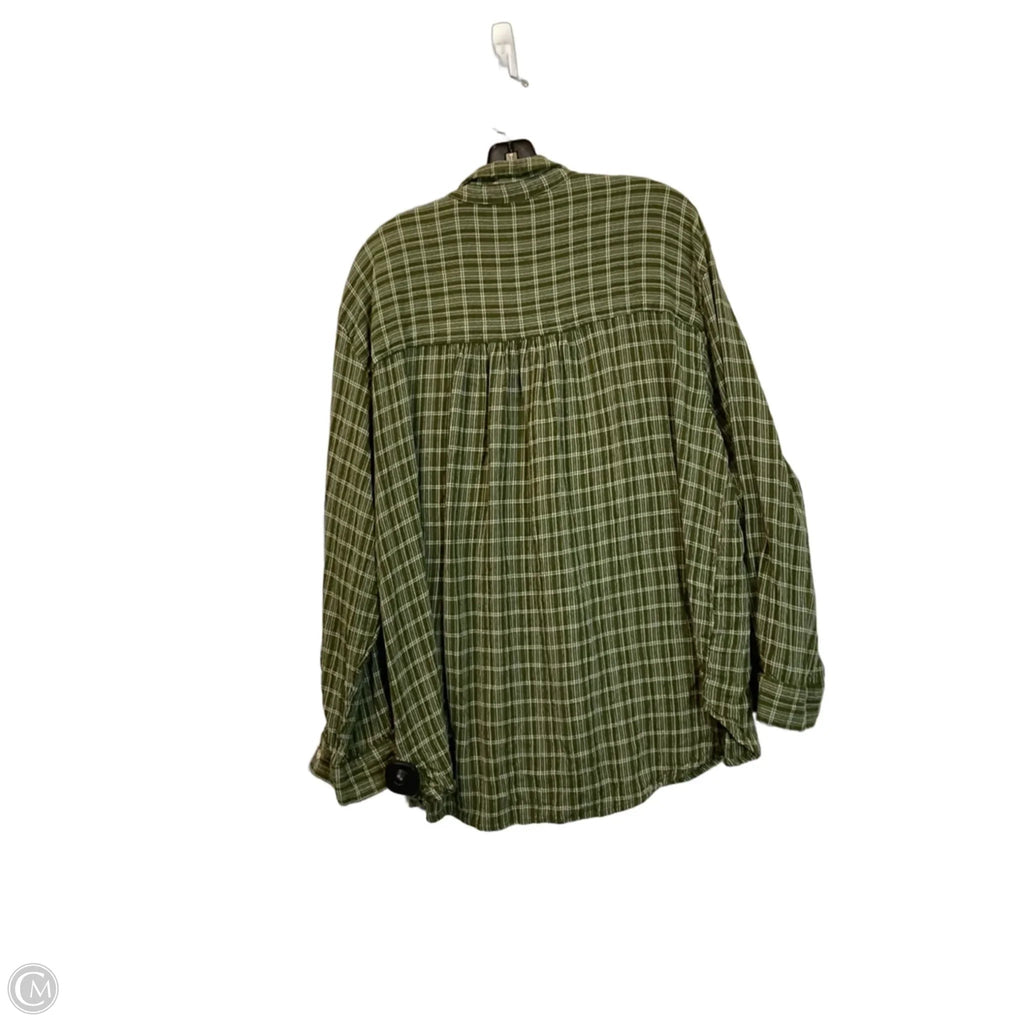 Top Long Sleeve Basic By Wonderly In Green, Size: 2x