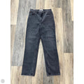 Jeans Straight By Abercrombie And Fitch In Black Denim, Size: 6