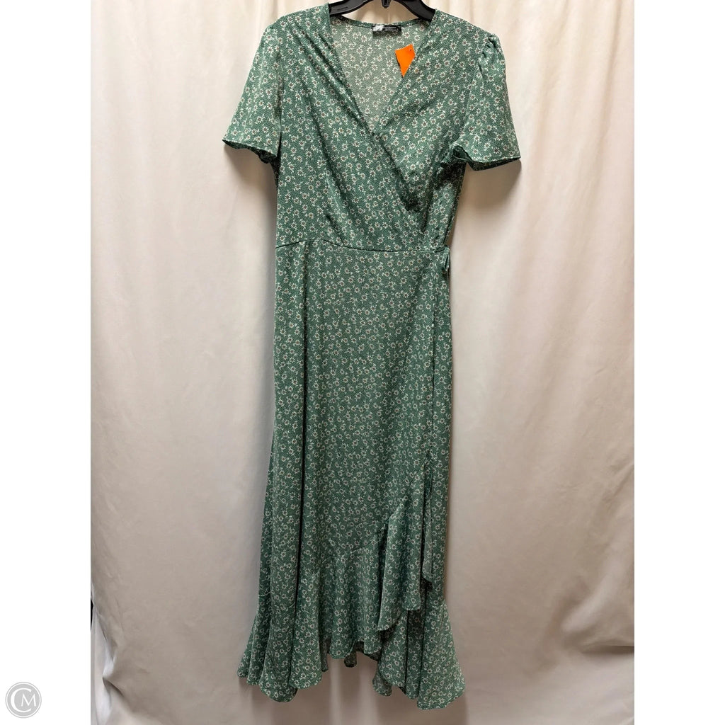 Dress Casual Maxi By Prettygarden In Green, Size: L