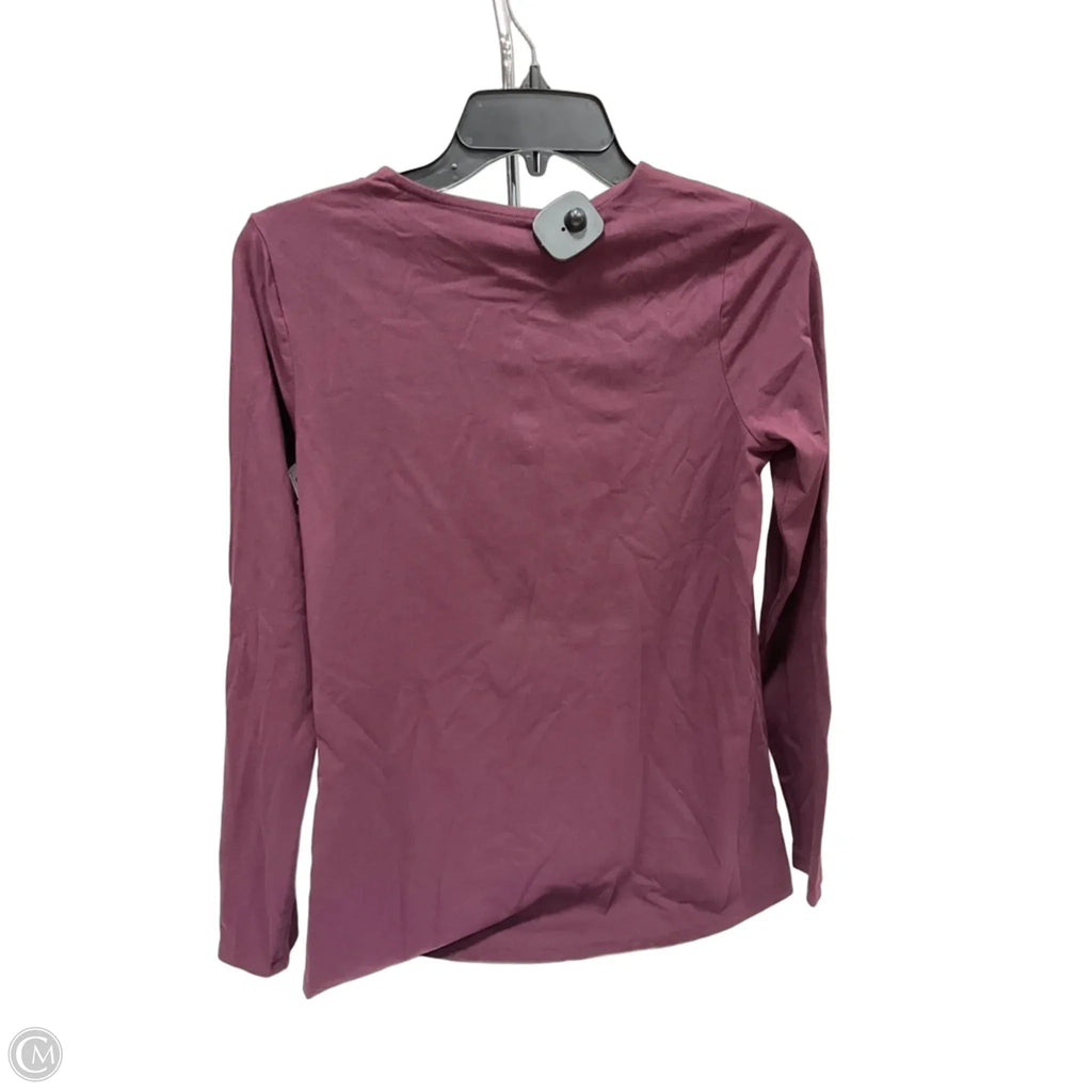 Top Long Sleeve Basic By Pure Jill In Maroon, Size: Xs