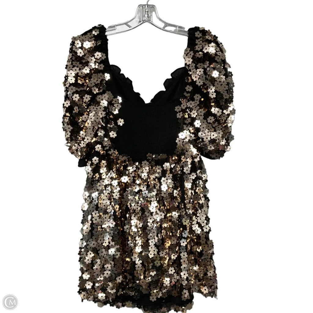 Dress Party Short By Buddy Love In Gold, Size: L
