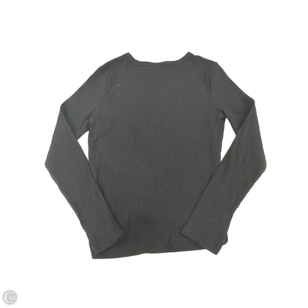 Top Long Sleeve Basic By A New Day In Black, Size: S