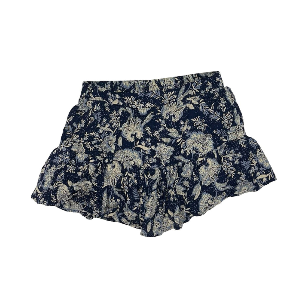 Skort By Angie In Blue & Cream, Size:L