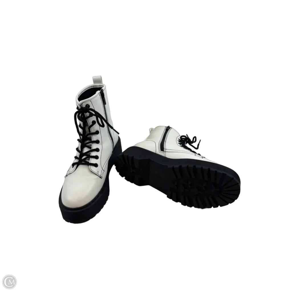 Boots Combat By A New Day In Black & White, Size: 9
