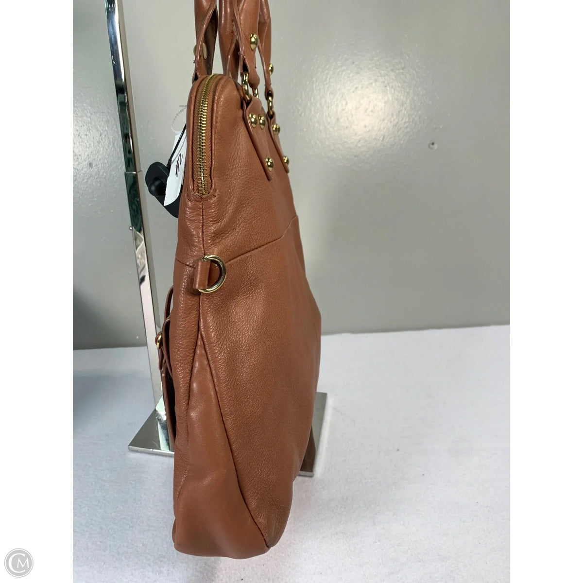 Handbag Leather By Clothes Mentor, Size: Large