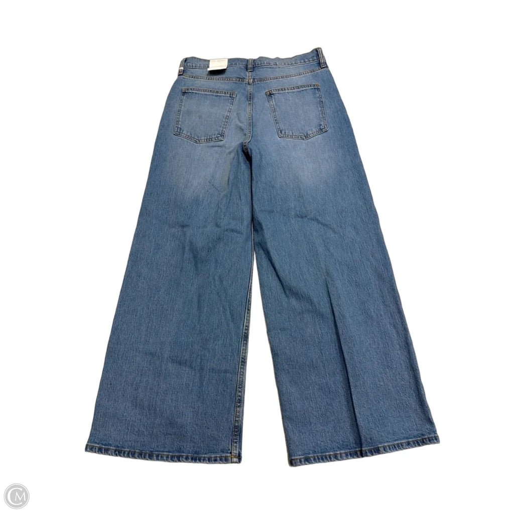 New! Jeans Wide Leg By Free Assembly In Blue, Size: 12